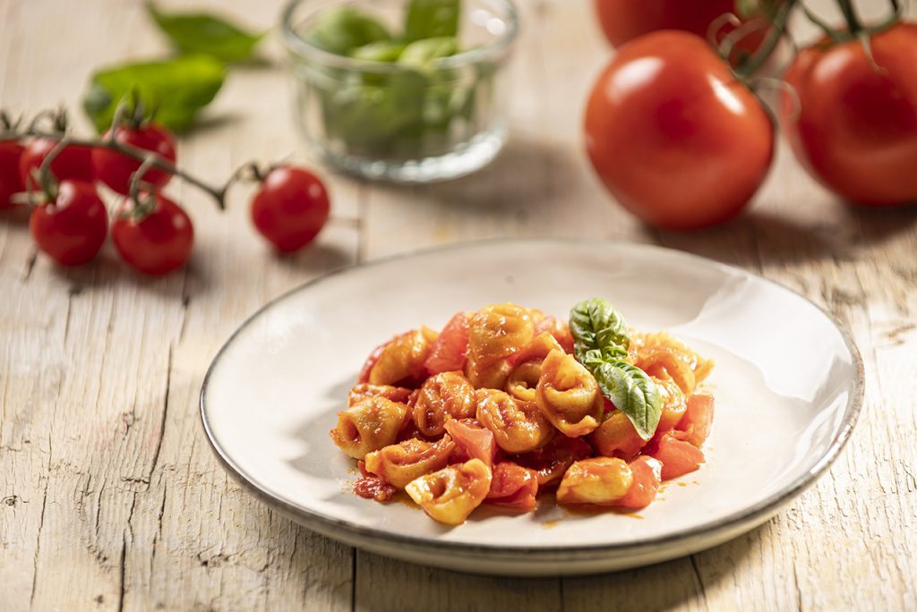 Tortellini al “Prosciutto di Parma DOP” ai tre pomodori